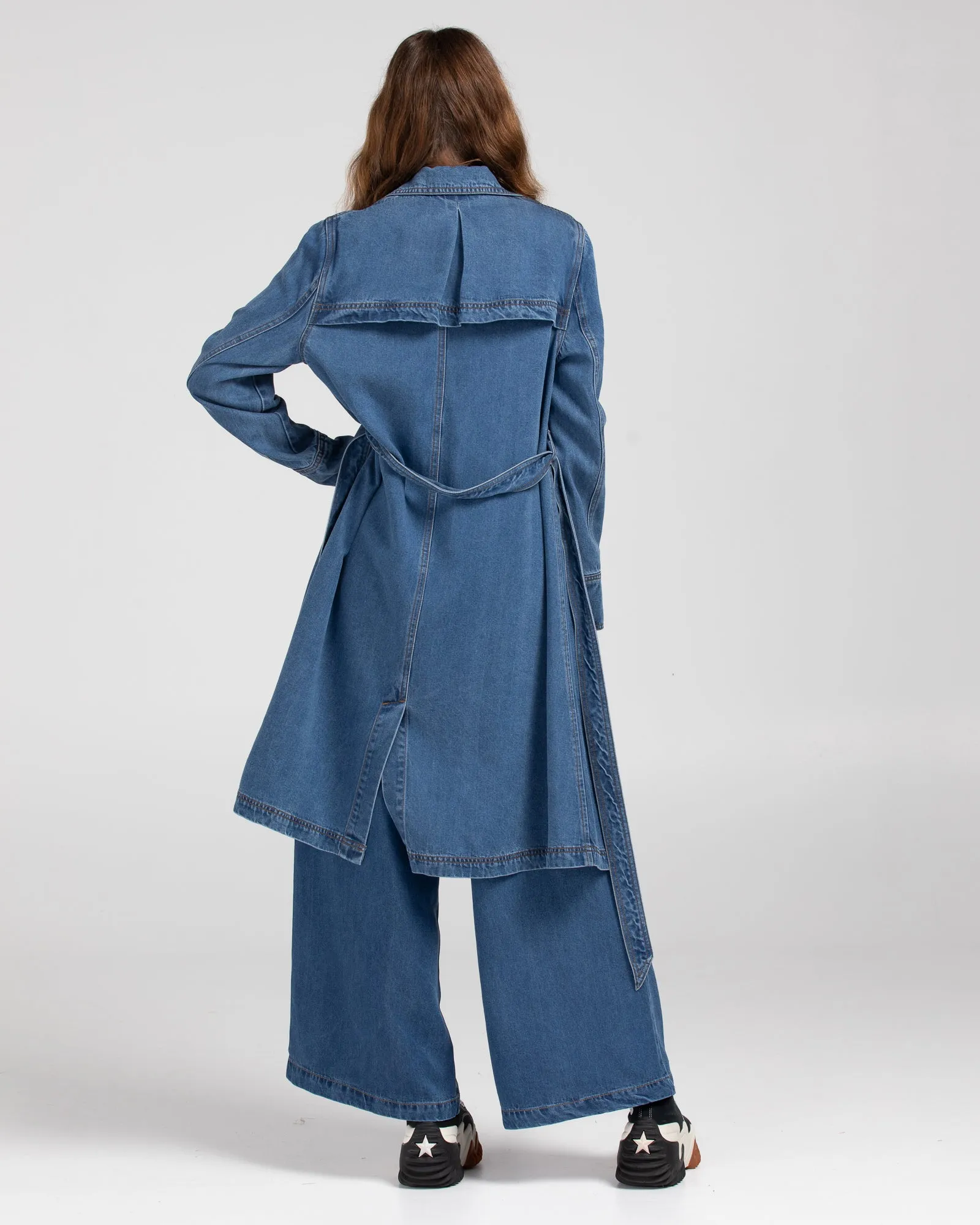 Denim Trench Coat - Brando Denim