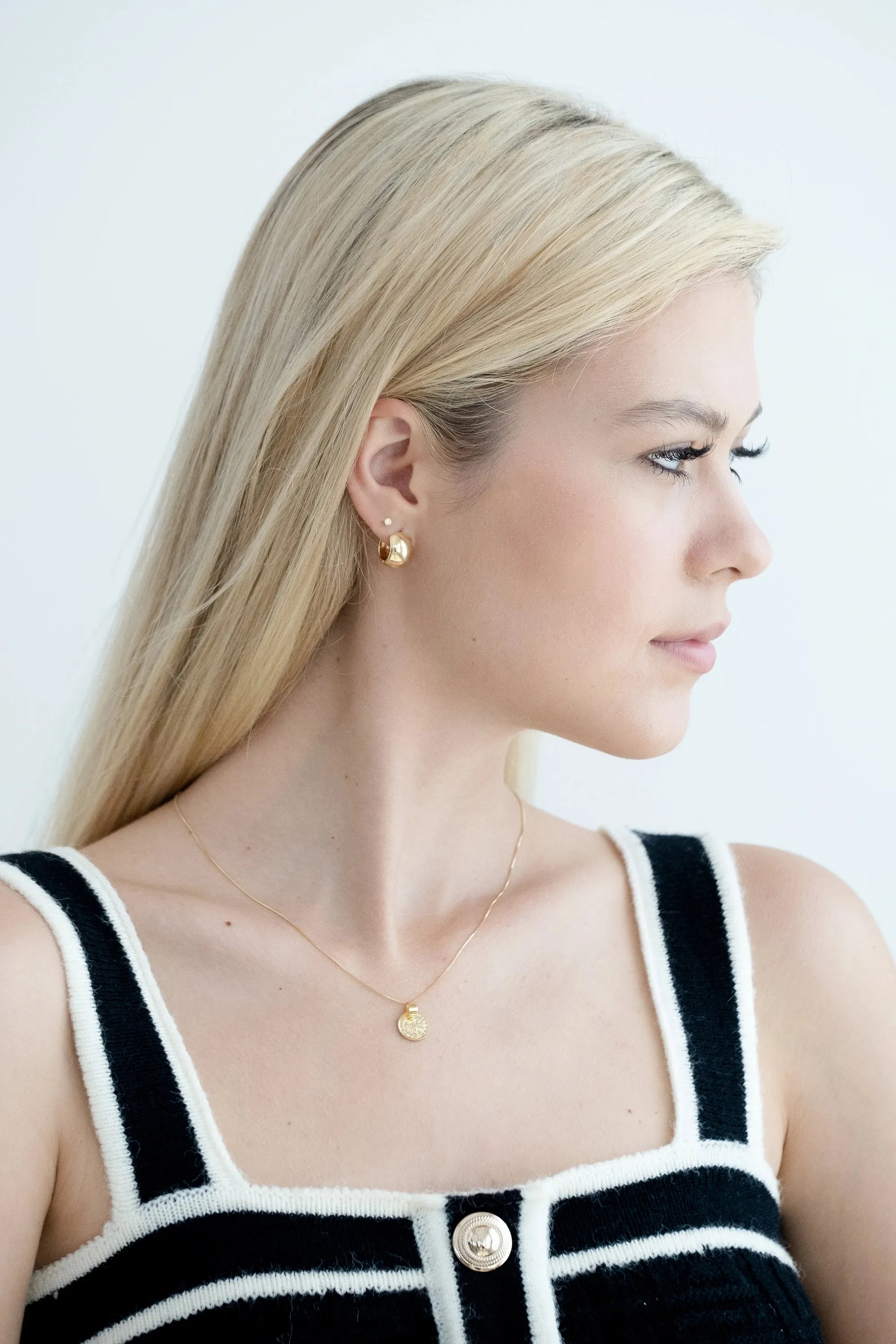 Diana Clicker Hoop Earrings