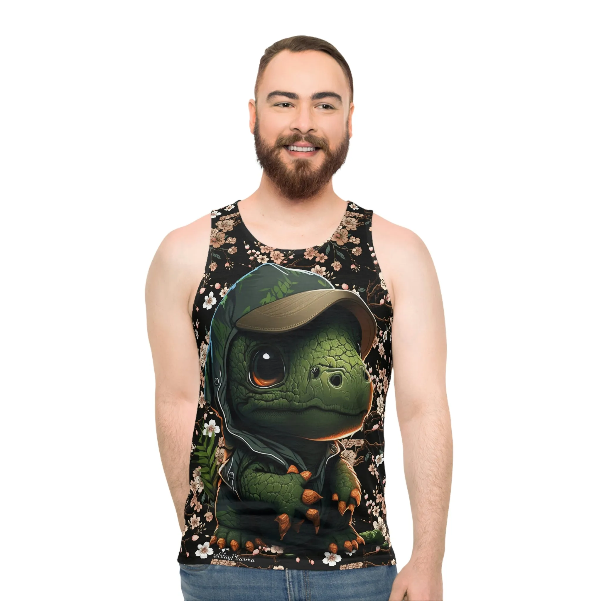 Dino Cherry Blossom Tank Top