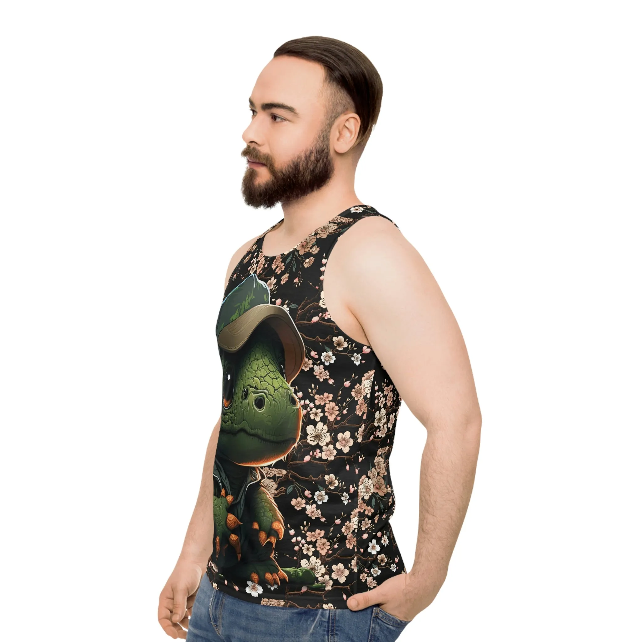 Dino Cherry Blossom Tank Top