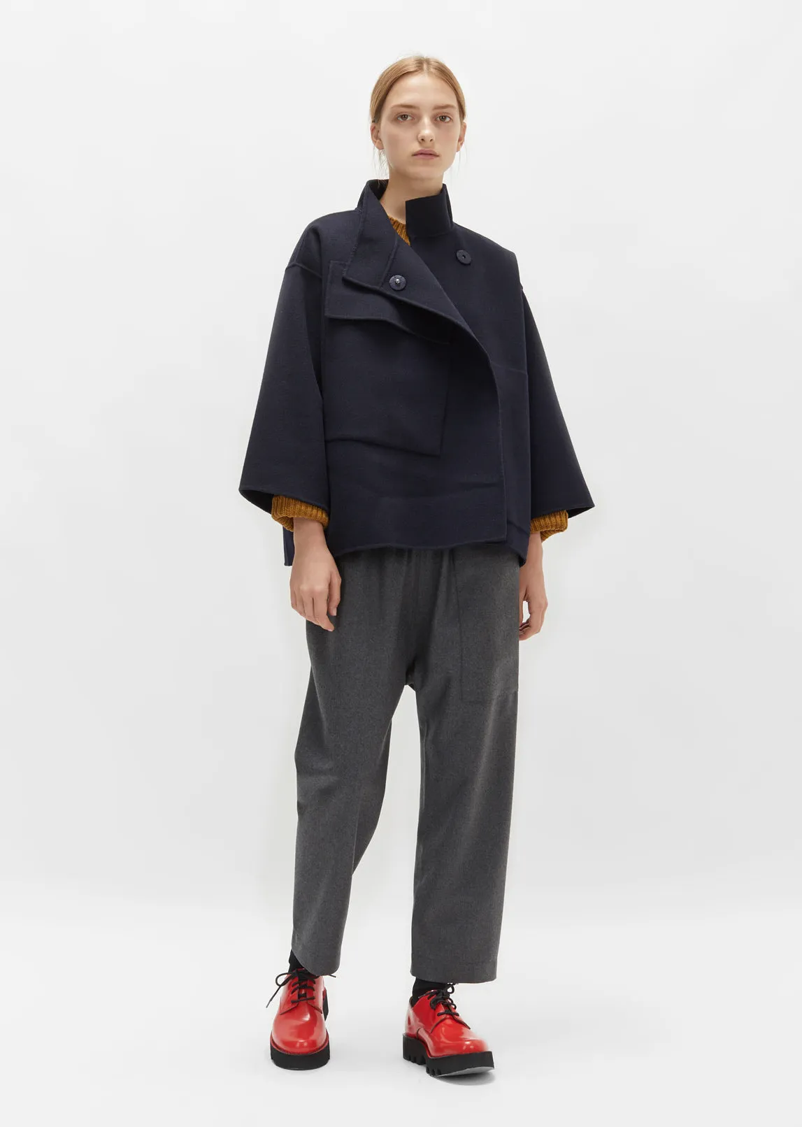 Double Faced Wool Cashmere Coat