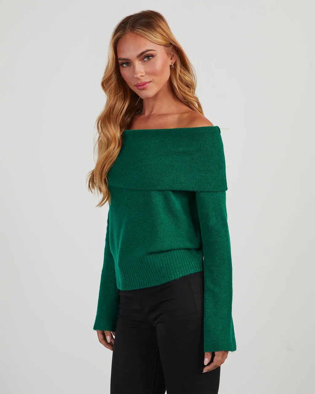 Dreamworld Off The Shoulder Pullover Sweater