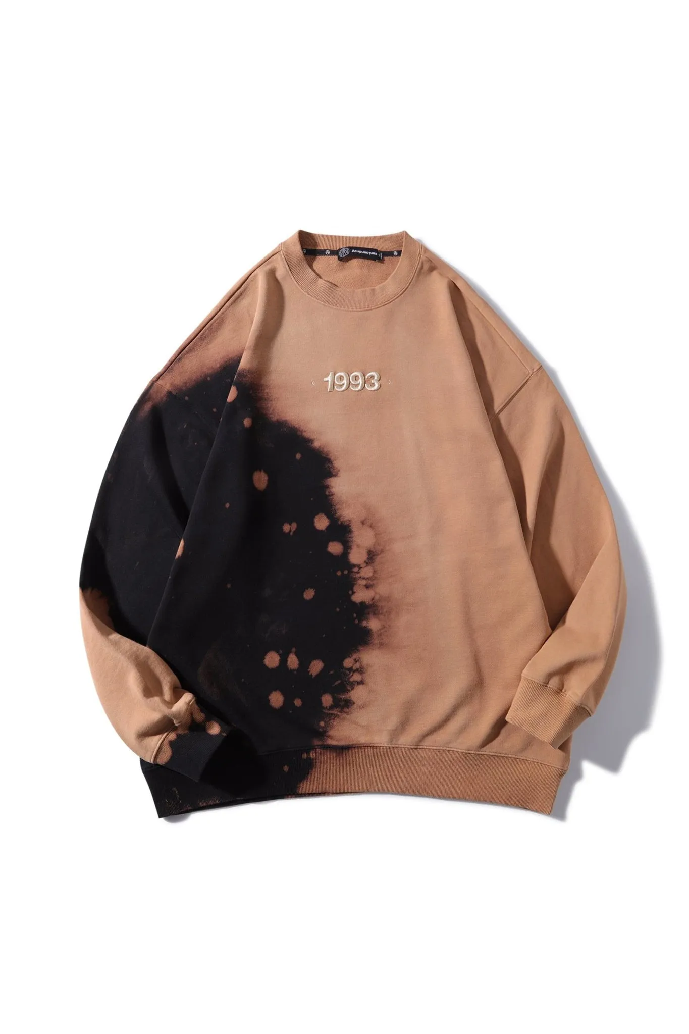 DROP INK CREWNECK CAMEL/BLACK