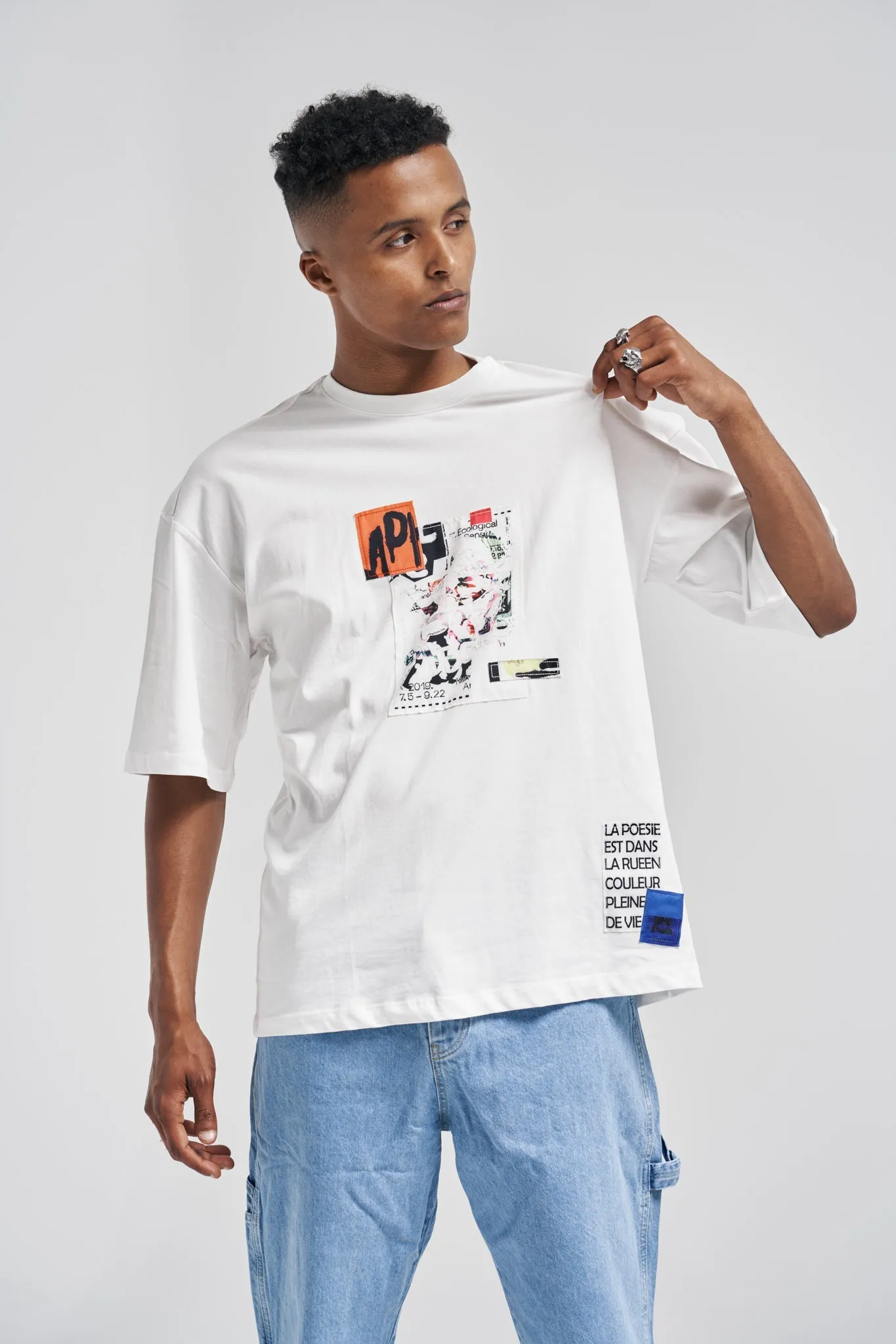 Ecological Sense Oversized Tee White