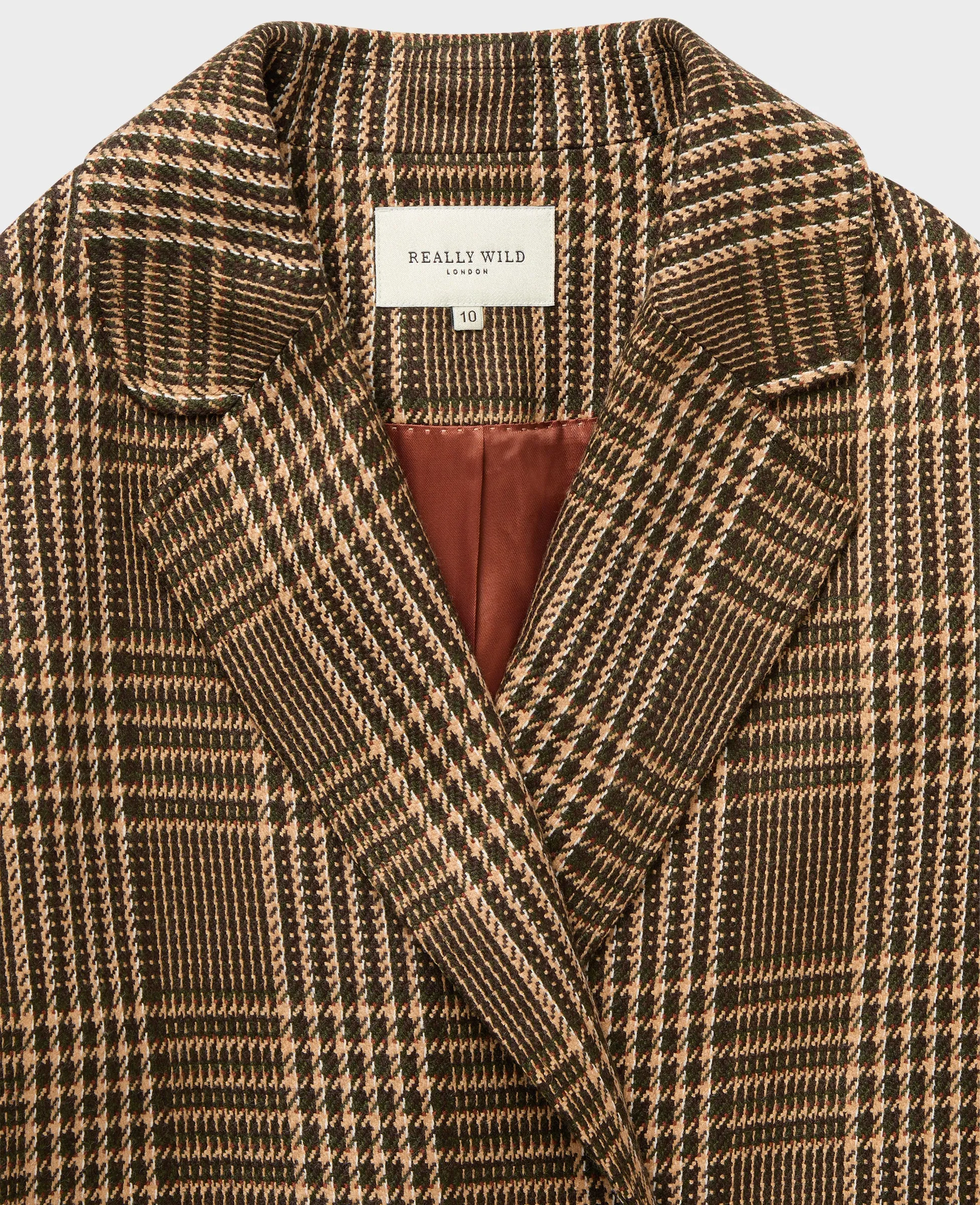 Evelyn Relaxed Check Coat