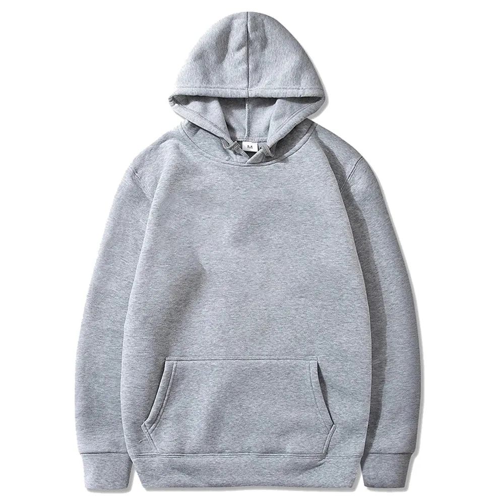 Fashion Men's Hoodie Casual Hoodies Pullovers Sweatshirts Men's Top Solid Color Hoodies Sweatshirt Male