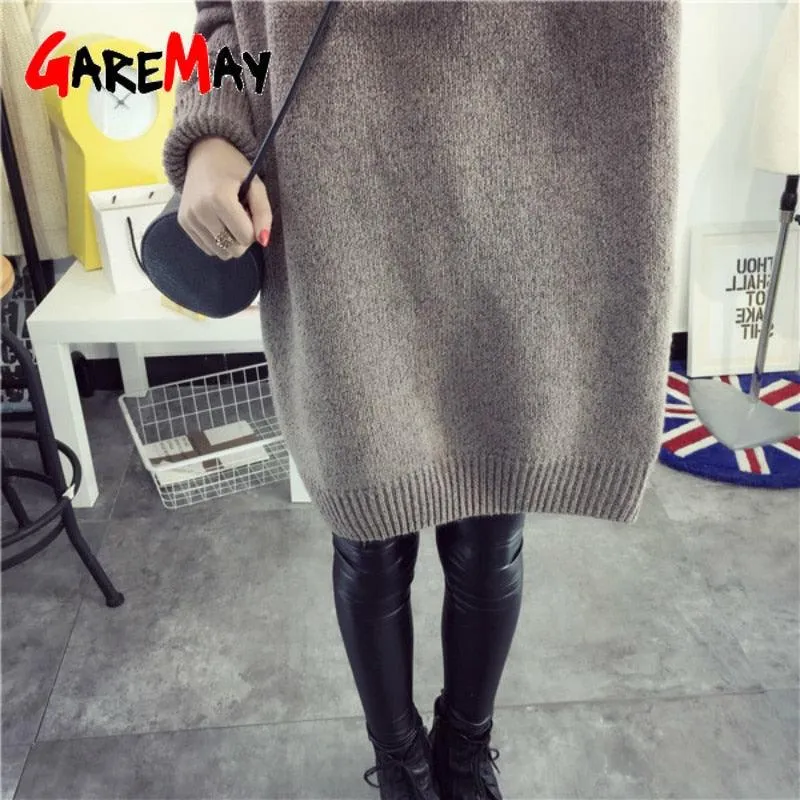 Fashion Trending Turtleneck Long Sleeve Sweater - Women's Autumn Winter Dress Loose Casual Warm Thick Sweaters (D23)(TB8C)(BCD2)(BCD4)