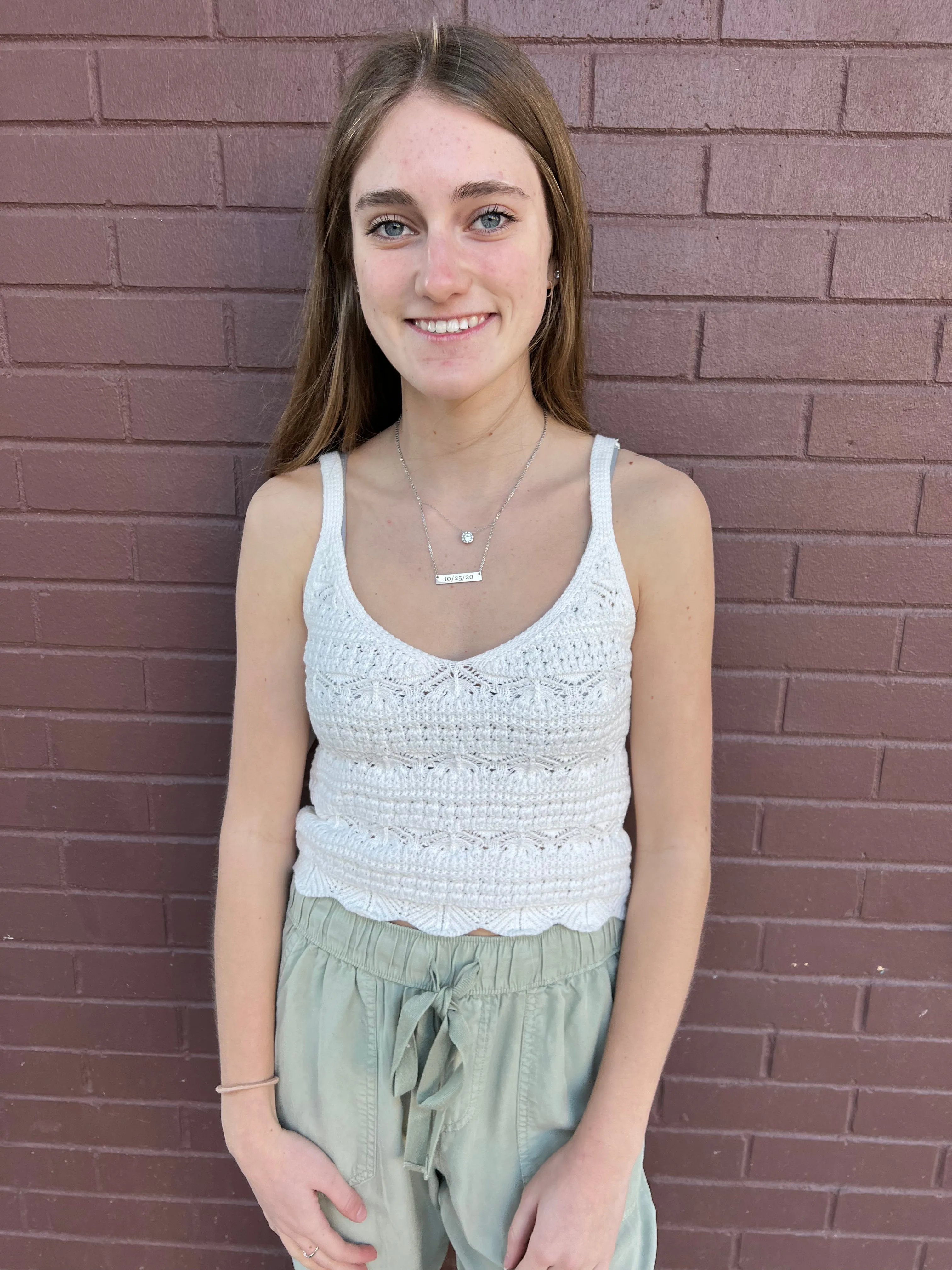 Feeling So Sweet Crochet Tank Top - Off White