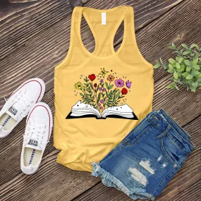 Floral Book Women's Tank Top