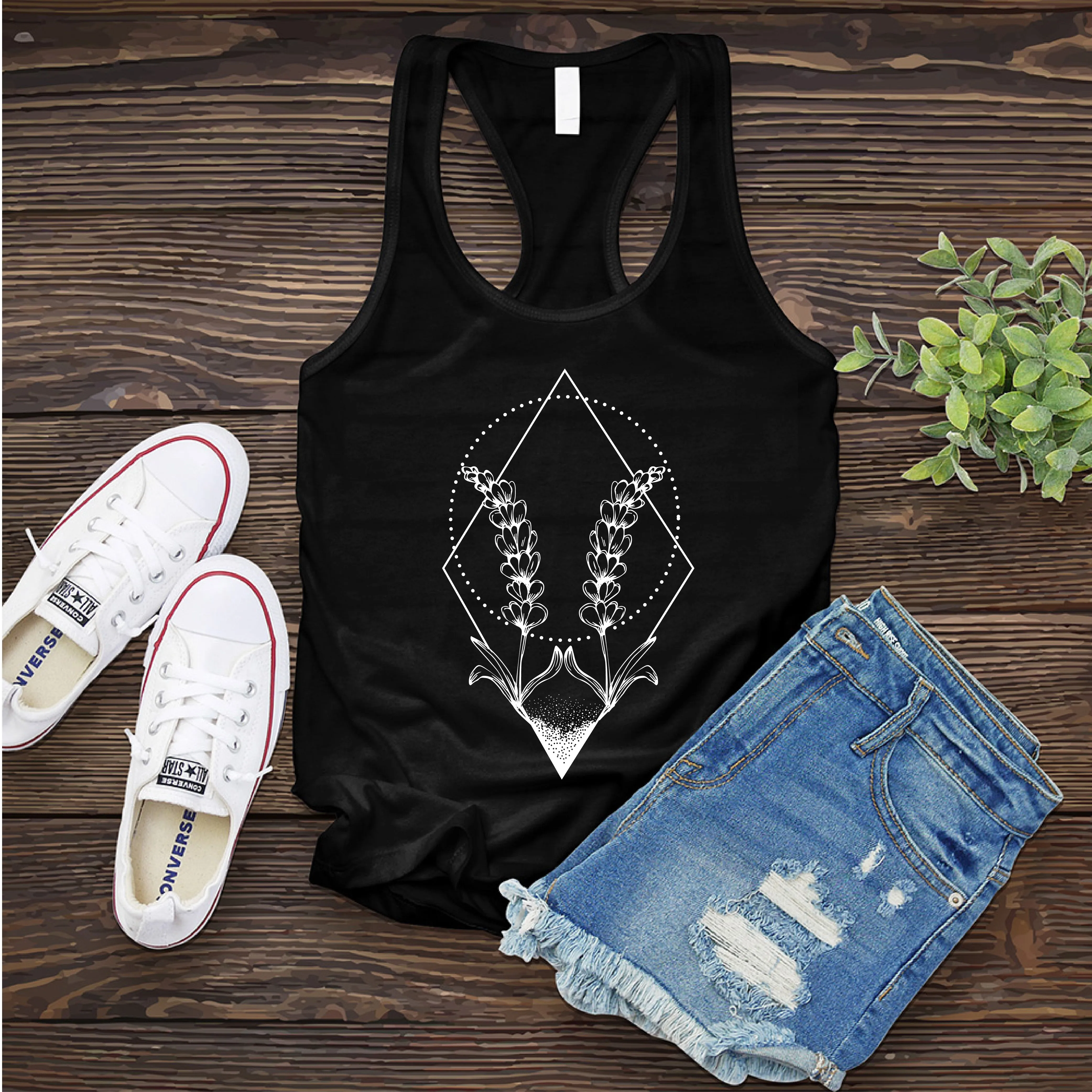 Gemini Lavender Symbol Women's Tank Top