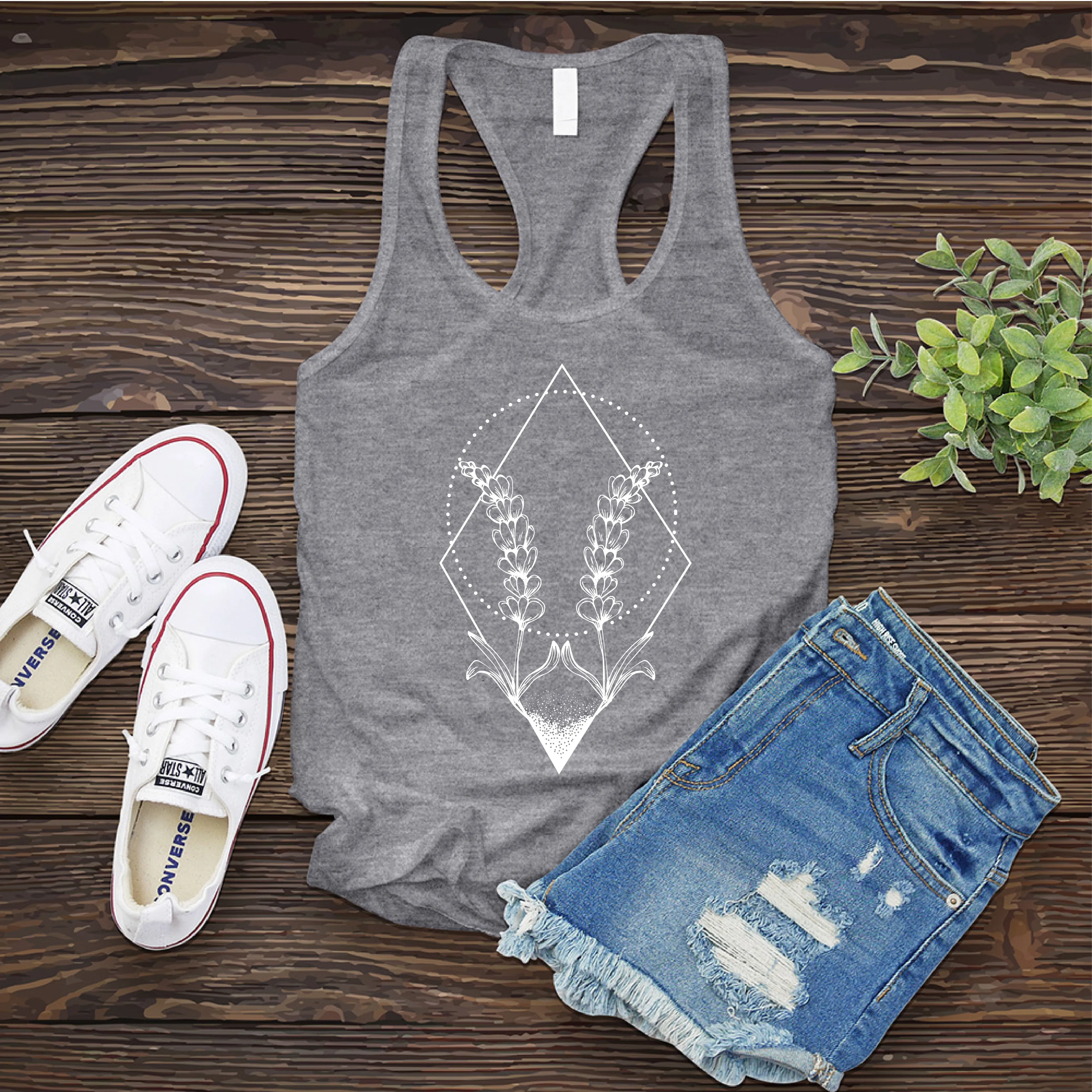 Gemini Lavender Symbol Women's Tank Top