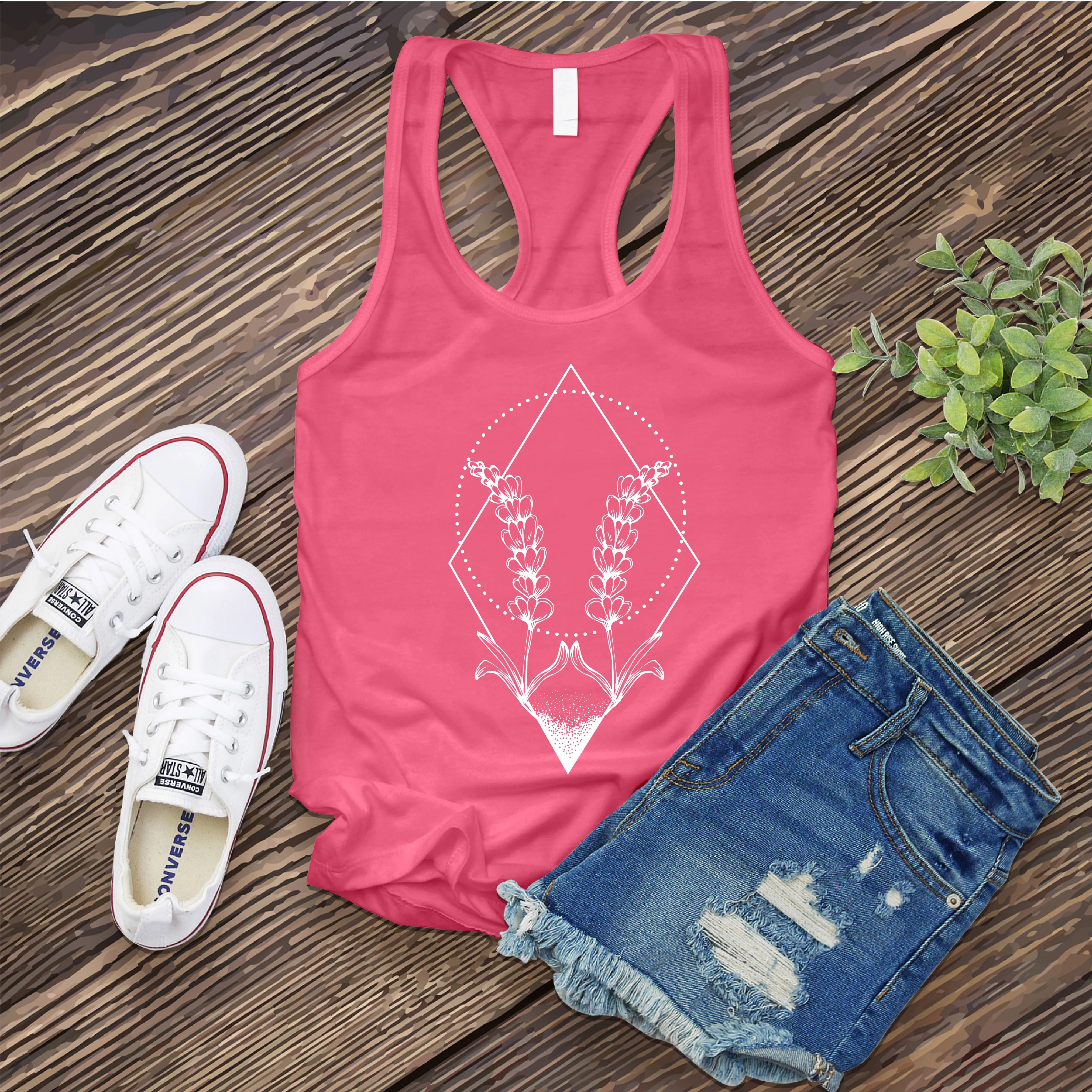 Gemini Lavender Symbol Women's Tank Top