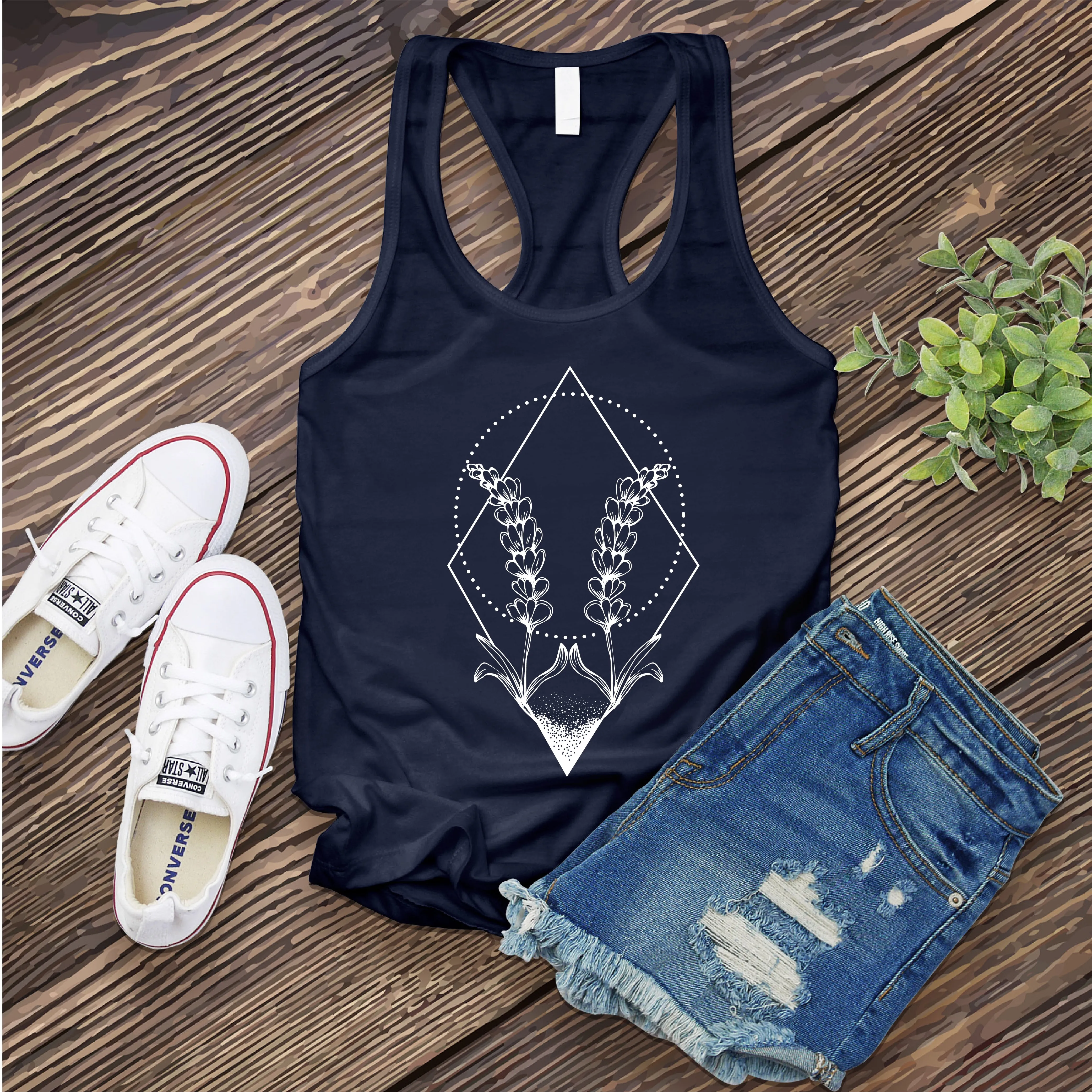 Gemini Lavender Symbol Women's Tank Top