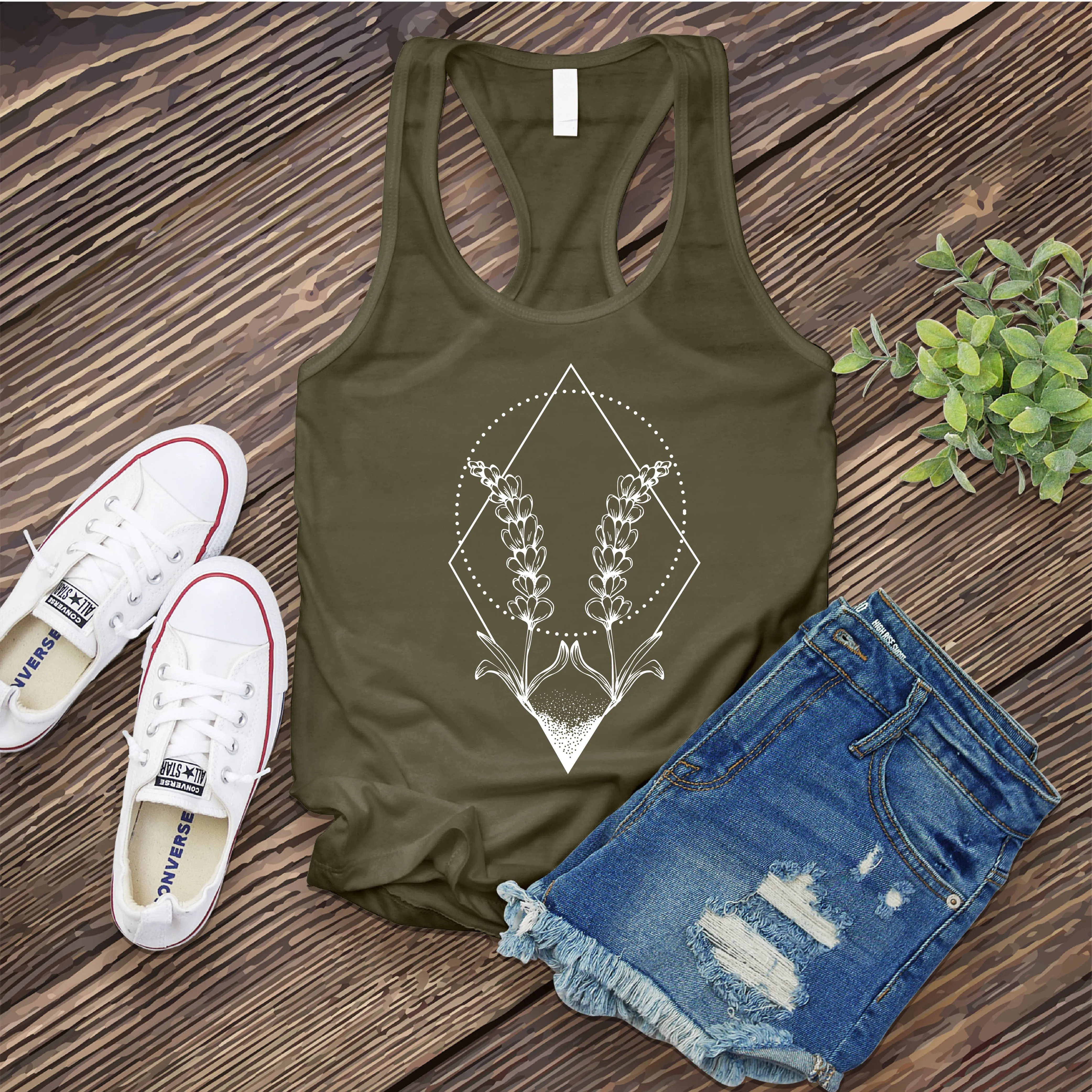 Gemini Lavender Symbol Women's Tank Top