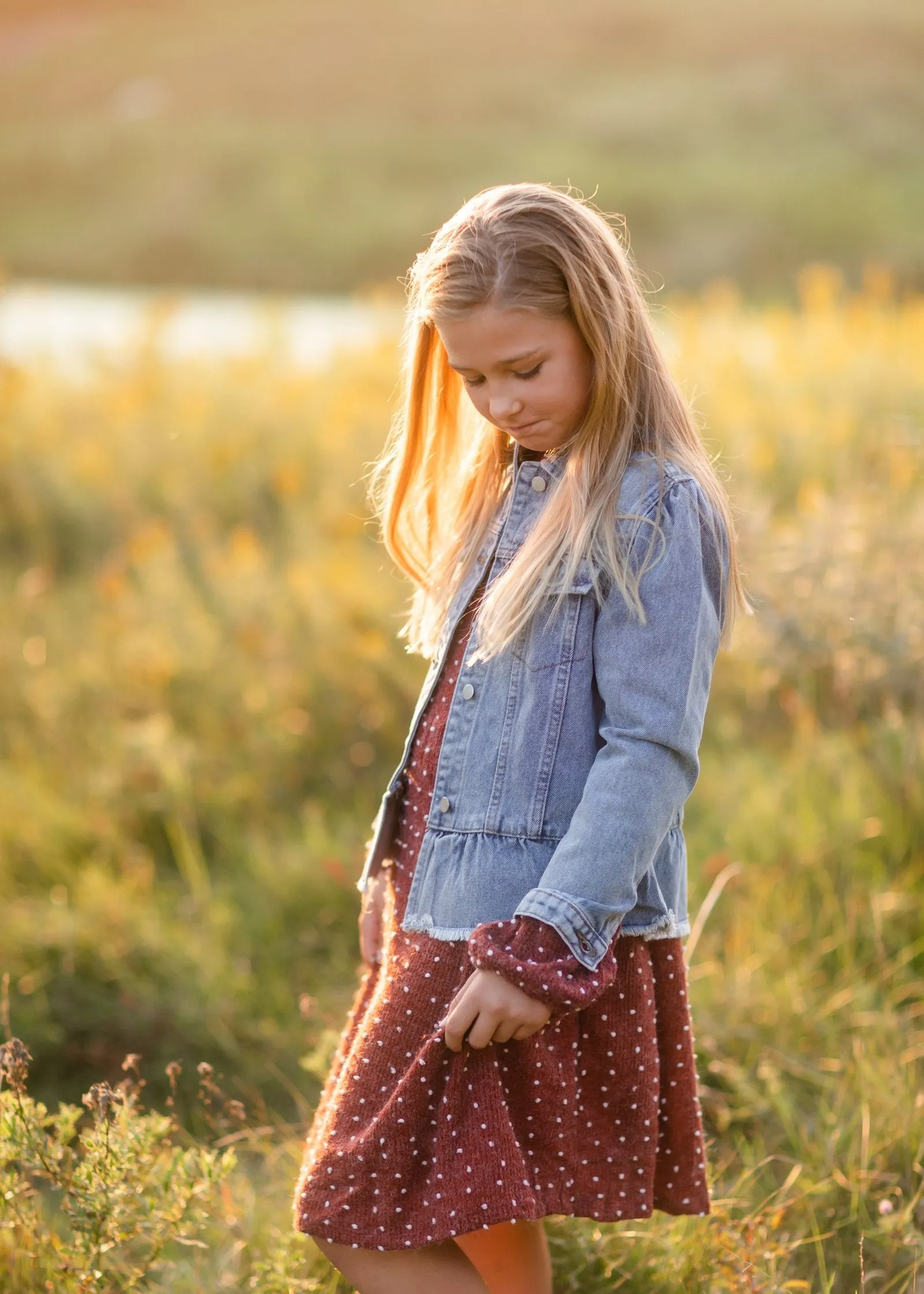 Girls Burgundy Swiss Dot Sweater Dress