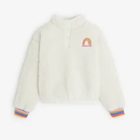 Girls' off white sweatshirt