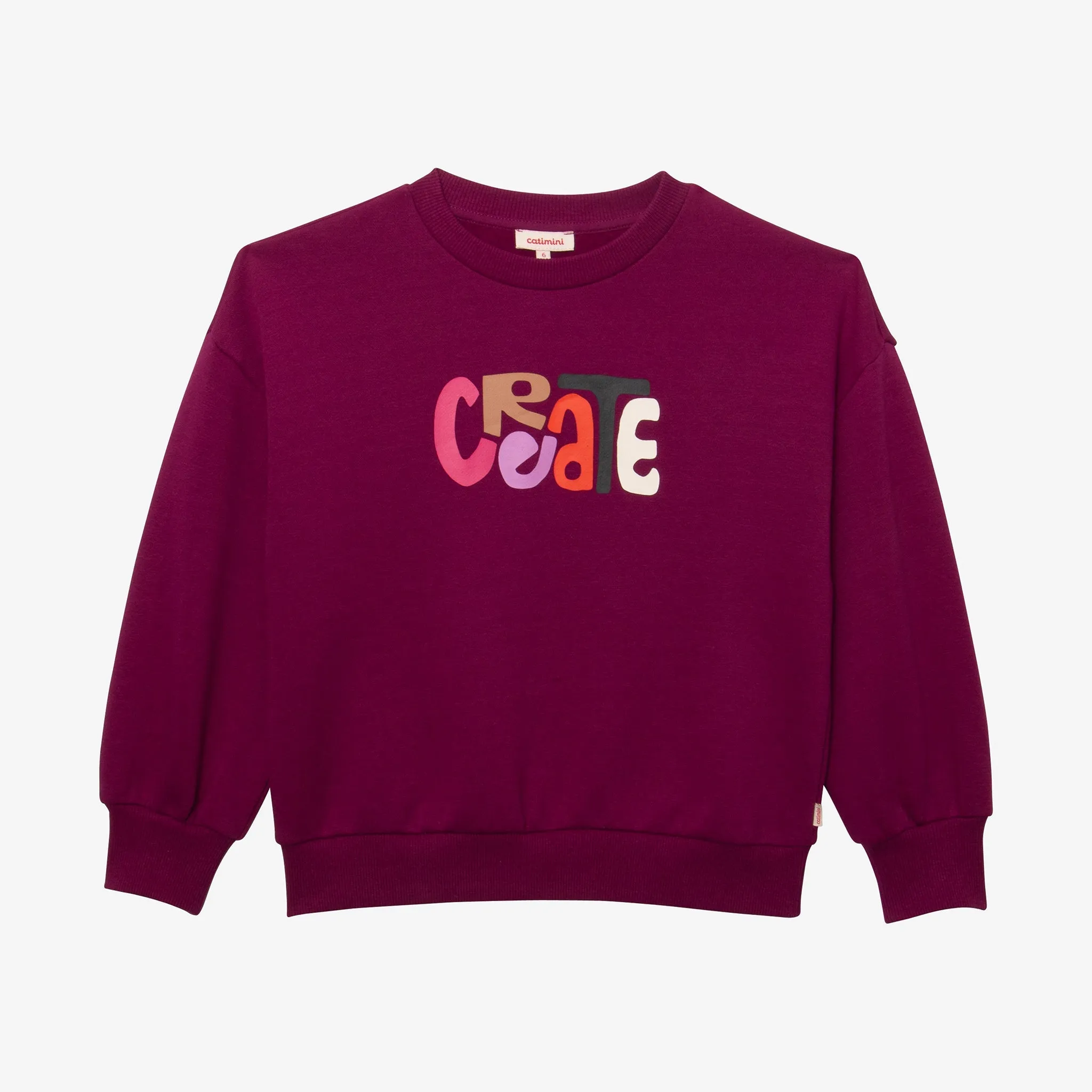 Girls' purple sweatshirt