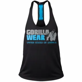 Gorilla Wear Nashville Tank Top - Black-Light Blue