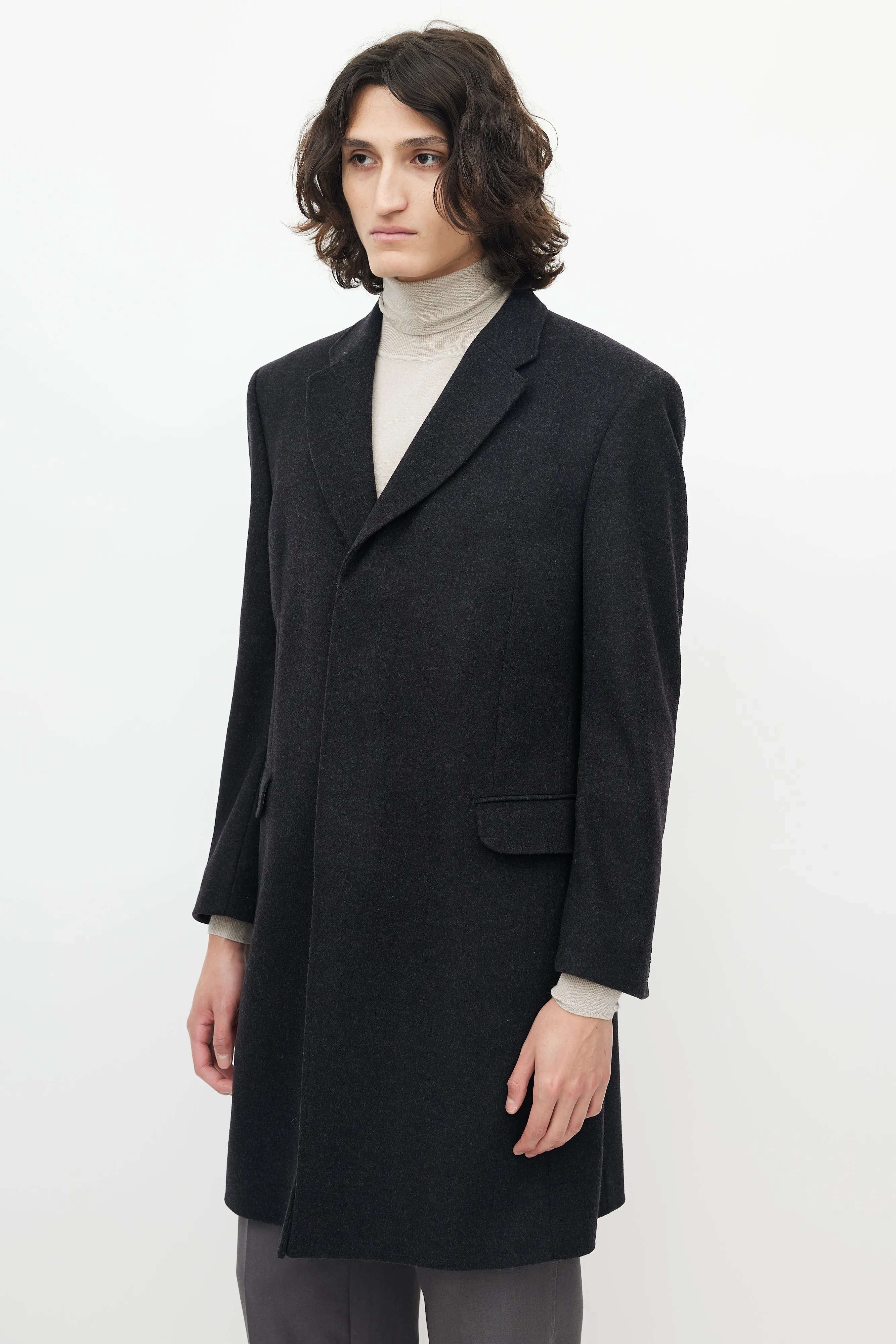 Grey Wool Coat