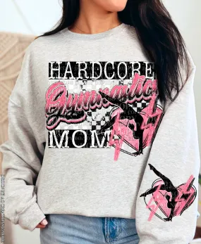 Hardcore Gymnastics Mom Crewneck Sweatshirt