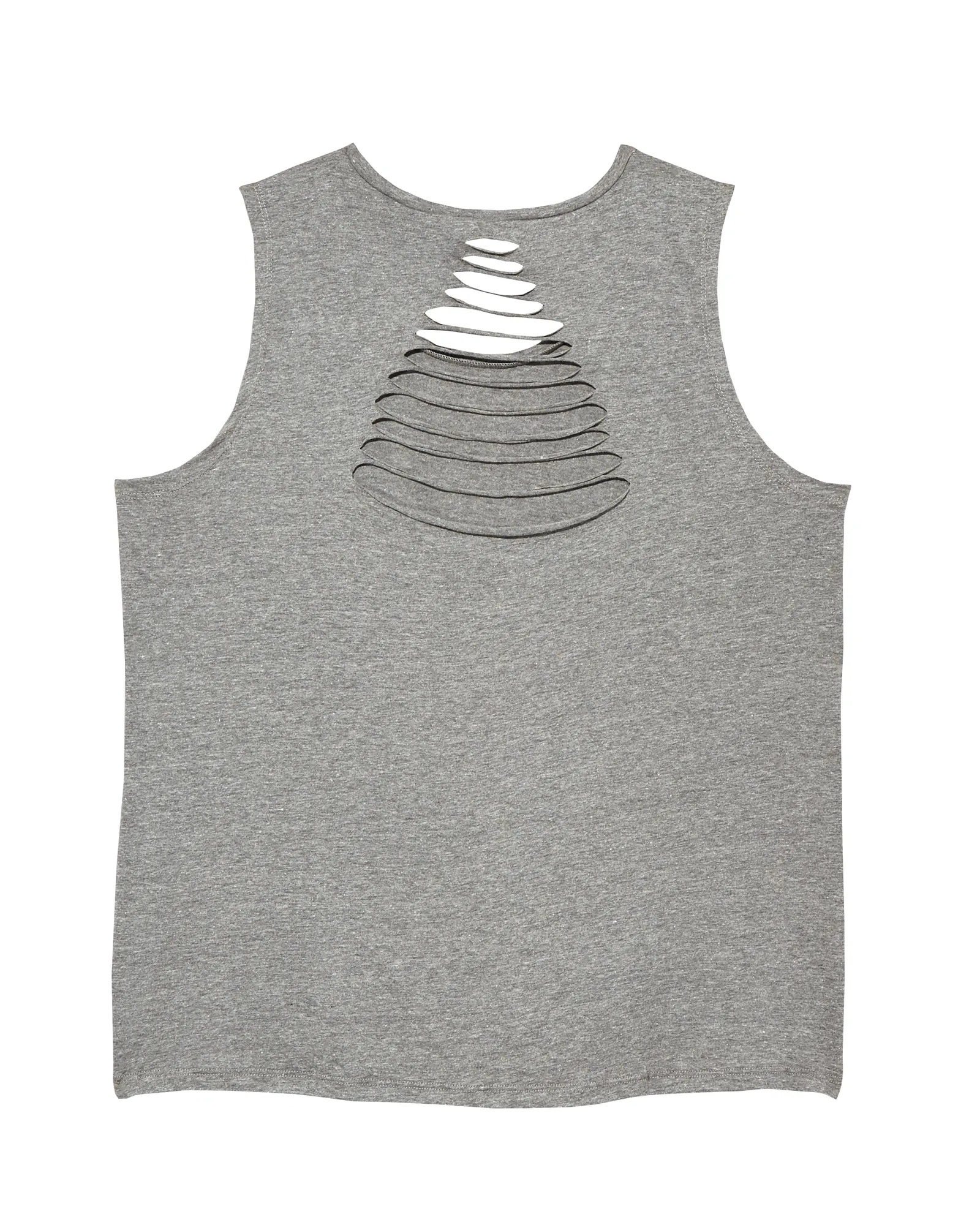 Harissa Tank with Open Back | Charcoal Grey