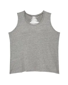 Harissa Tank with Open Back | Charcoal Grey