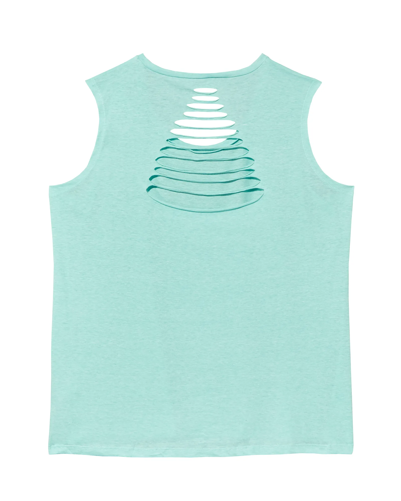 Harissa Tank with Open Back | Light Blue