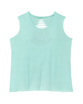 Harissa Tank with Open Back | Light Blue