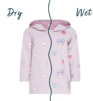 Hearts & Bows Raincoat Color Changing