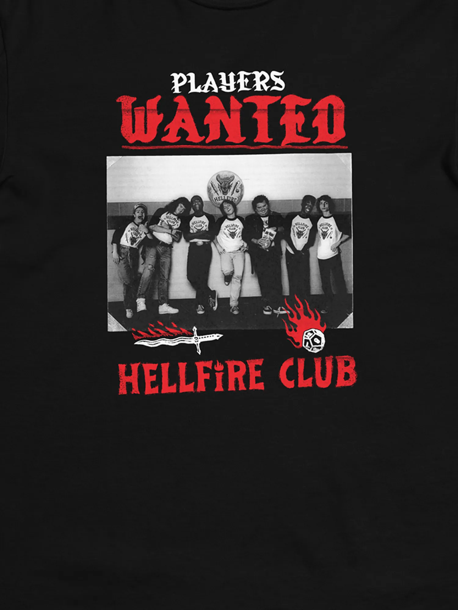 Hellfire Club Wanted Men’s Garment-Dyed Heavyweight T-Shirt [Black]