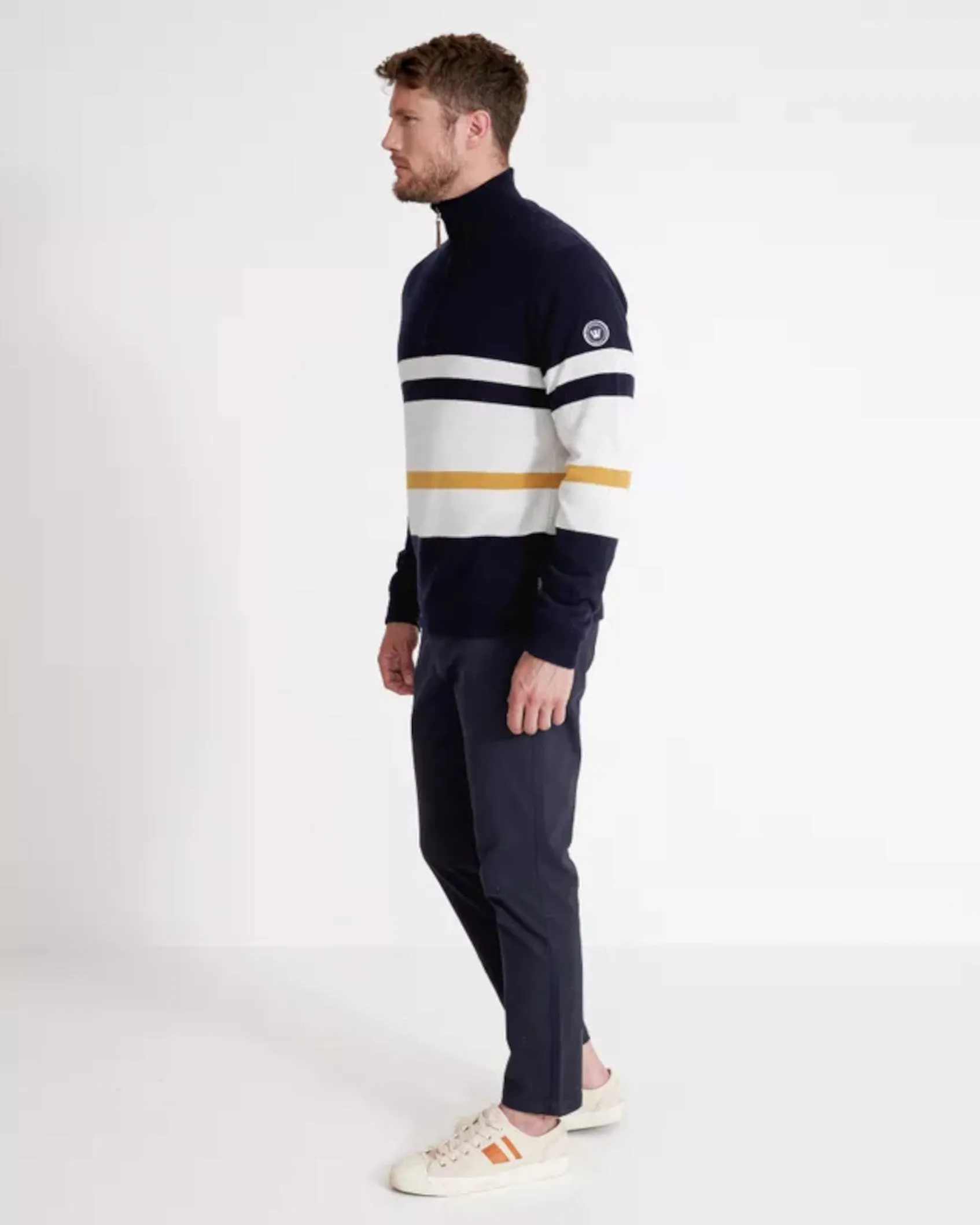 Holebrook Stellan T Neck Navy Multi