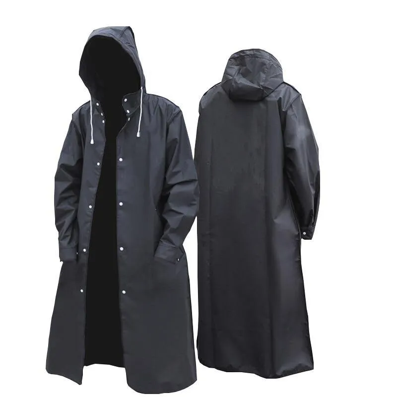 Hooded Elegant Thick Unisex Raincoat