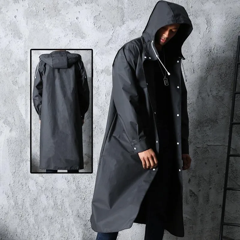 Hooded Elegant Thick Unisex Raincoat