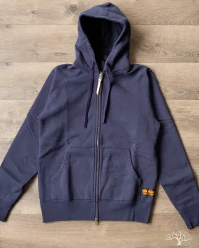 IHSW-10-NAV - Ultra Heavyweight Loopwheel Zip Up Hoody - Navy