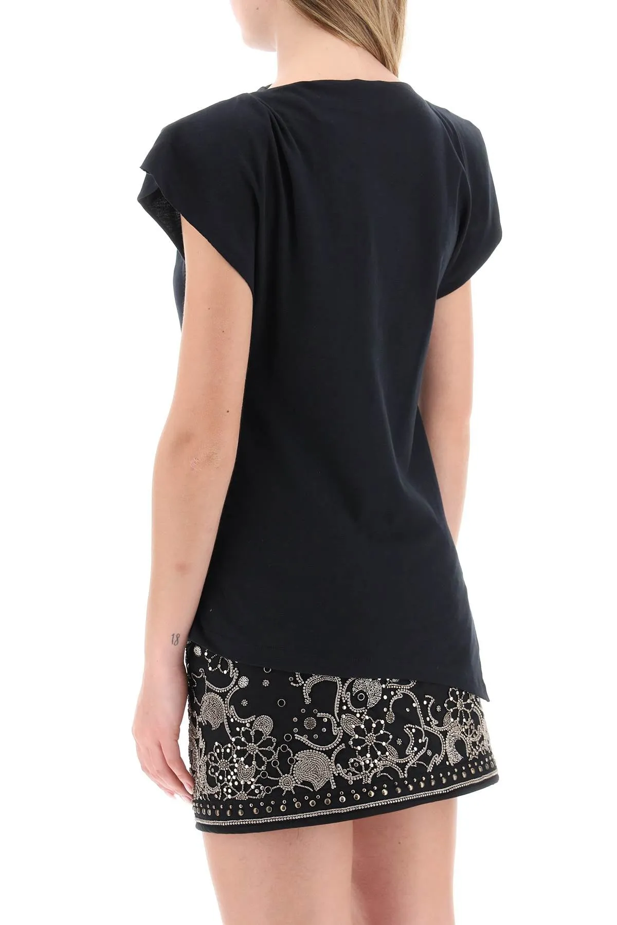 Isabel marant 'sebani' t-shirt with structured shoulders