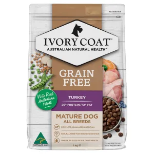 Ivory Coat Grain Free Reduced Fat Turkey Adult Dog Dry Food 2kg