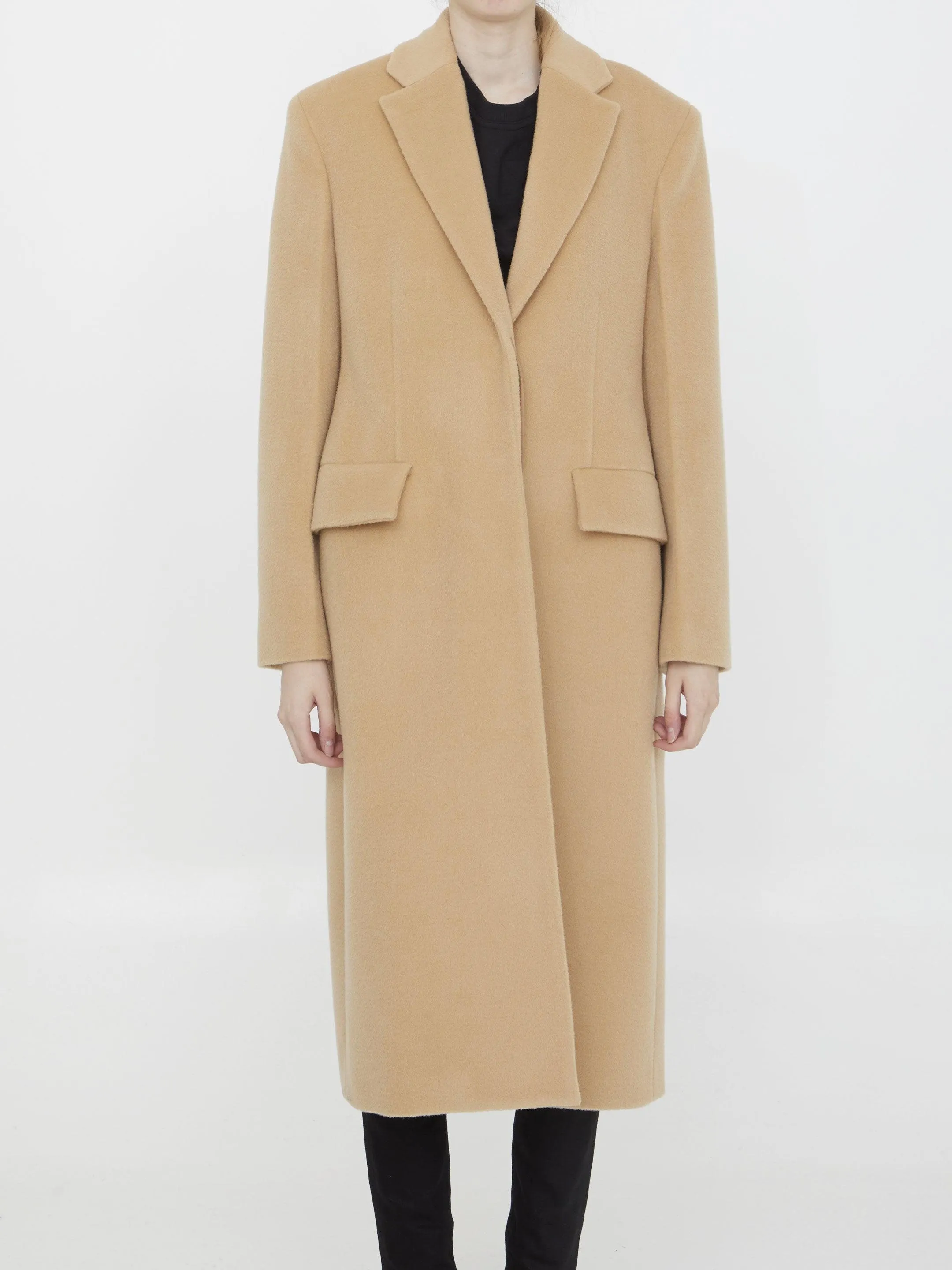 Jil Sander Single-breasted Wool Coat