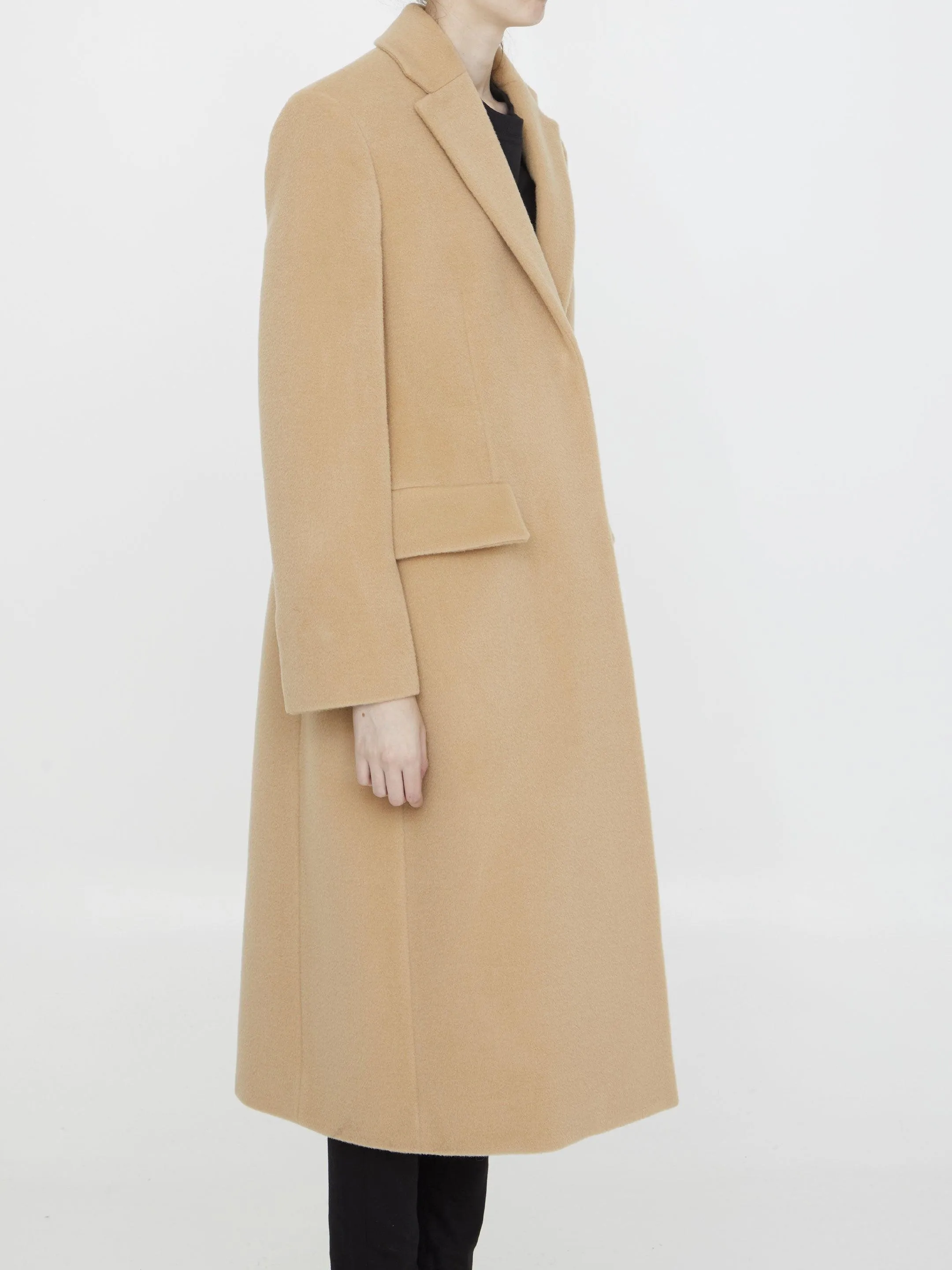 Jil Sander Single-breasted Wool Coat