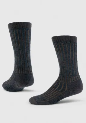 Joey Full Cushion Mid Calf Socks - Dark Espresso