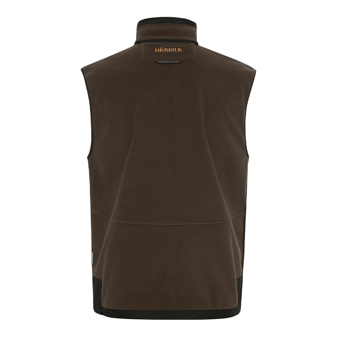 Kamko Fleece Waistcoat - Brown/Red by Harkila