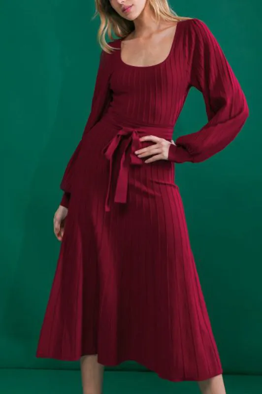 kerri dress - burgundy