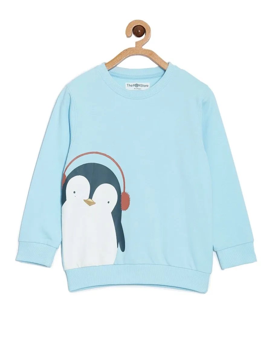 Kids Sweatshirt Combo of 2- Warm Socks And Hot Cocoa & Chill'in Penguin