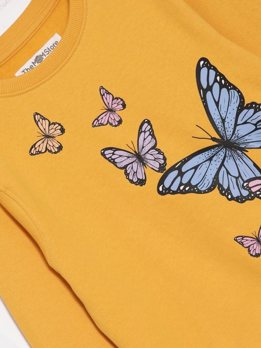 Kids Sweatshirt Combo of 3-Heart Of Gold-Warm Socks And Hot Cocoa-Flutter Your Wings