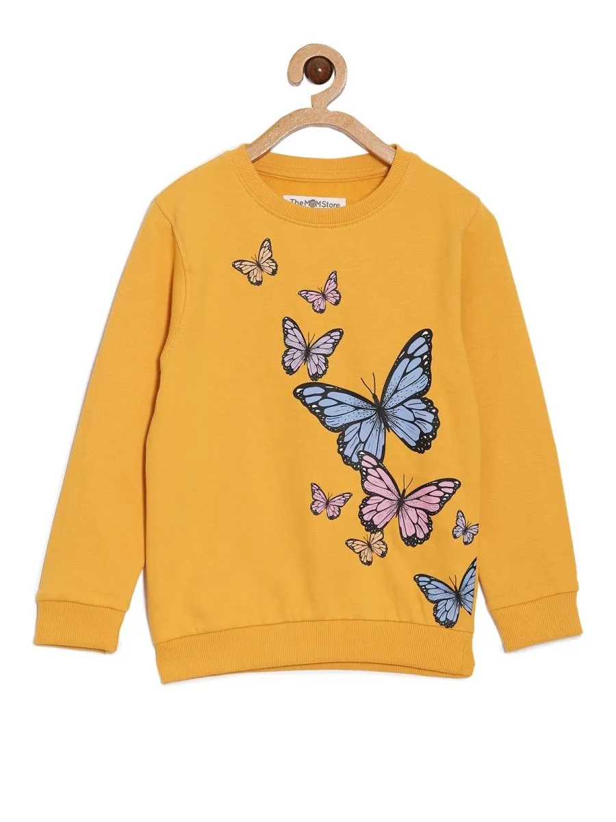 Kids Sweatshirt Combo of 3-Heart Of Gold-Warm Socks And Hot Cocoa-Flutter Your Wings