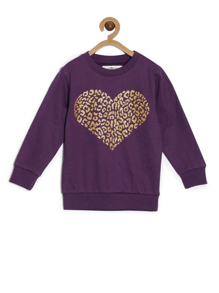 Kids Sweatshirt Combo of 3-Heart Of Gold-Warm Socks And Hot Cocoa-Flutter Your Wings