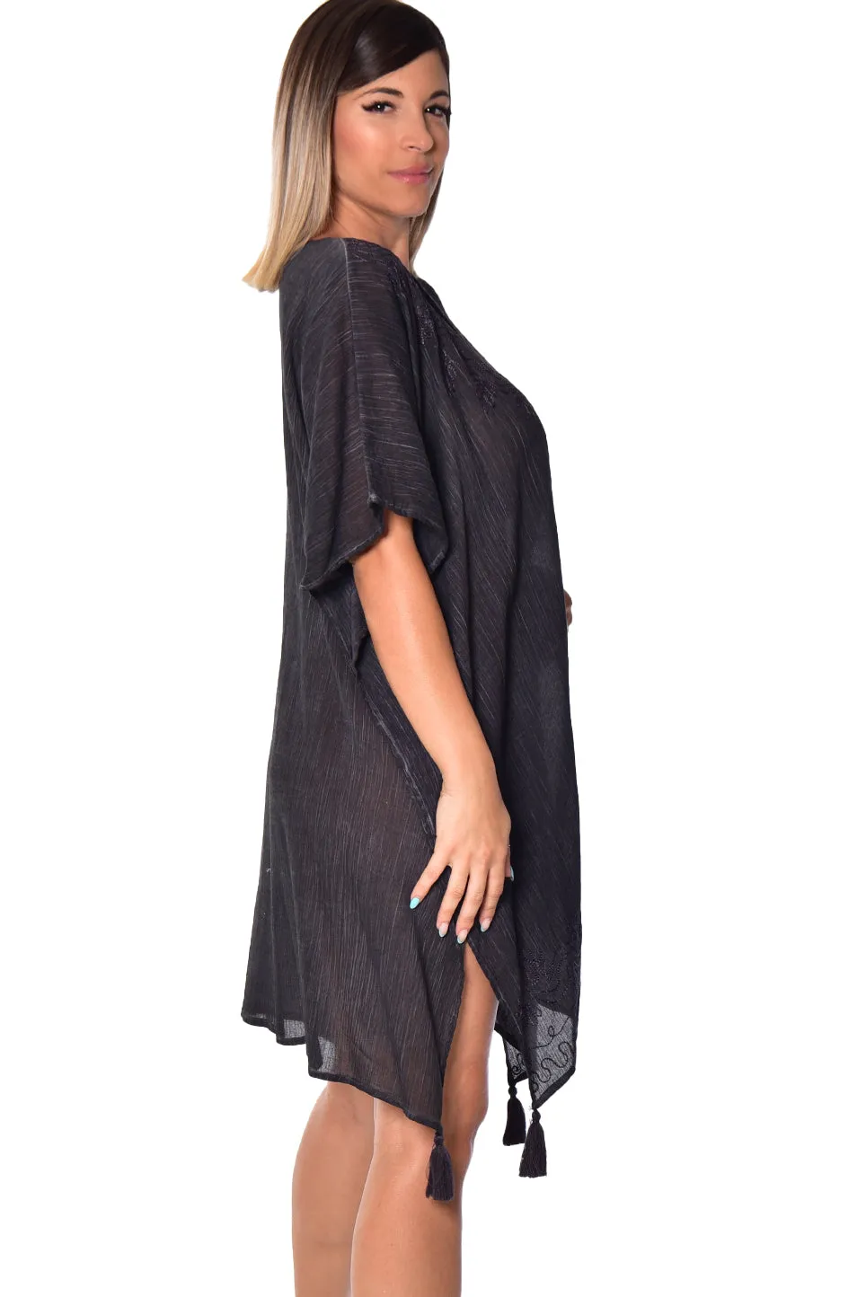 Ladies Beach Tunic Square V-neck - LCT201