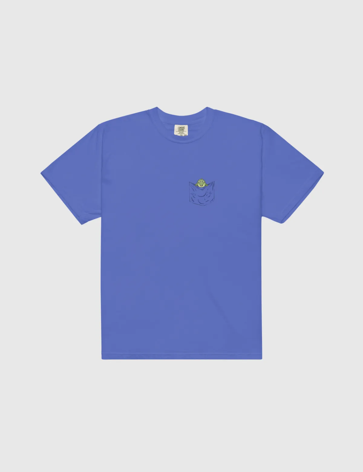 Leo Pocket Unisex T-Shirt [Flo Blue]