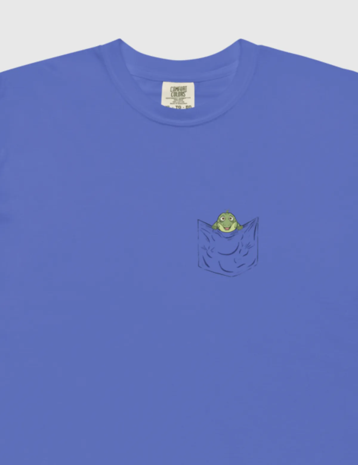 Leo Pocket Unisex T-Shirt [Flo Blue]