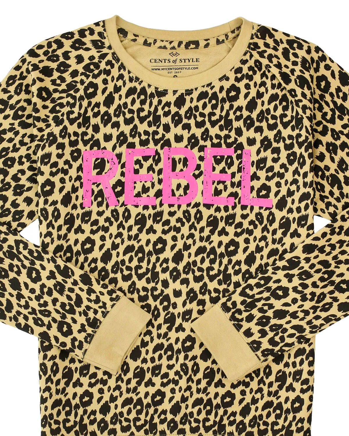 Leopard Rebel Graphic Sweatshirt | XS-S