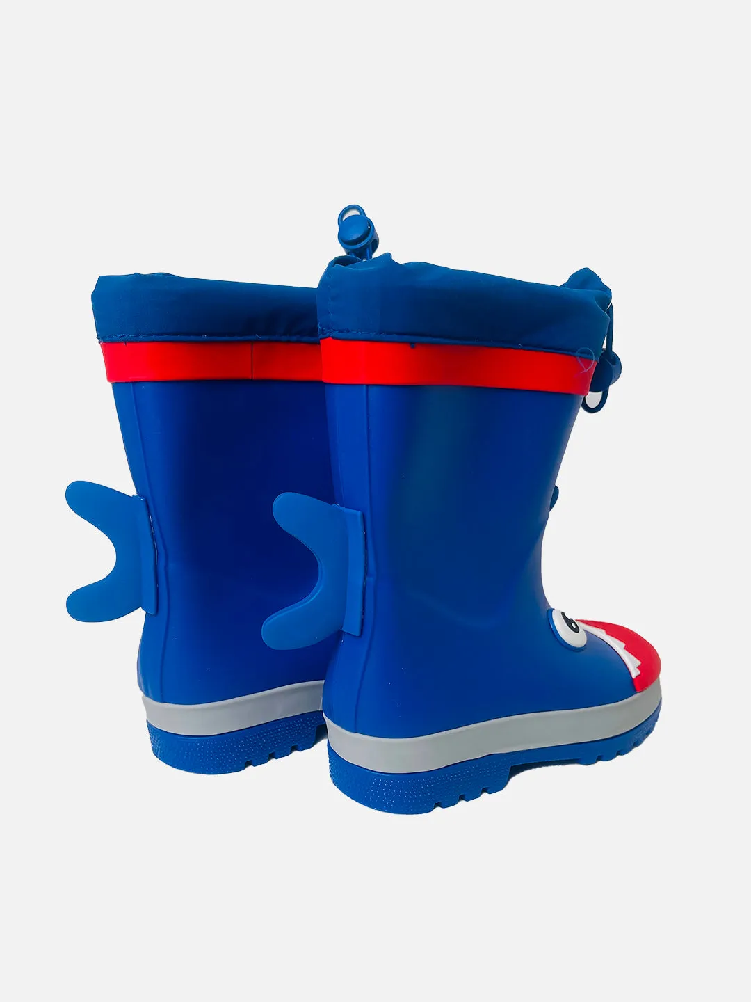 Little Surprise Box Mr.Choppy Head Flexible Rubber Rain Gumboots for Toddlers and Kids